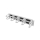 Akcesorium do szafy RACK Lanberg Organizer kabli Typ B 19" 2U szczotkowy (szary)